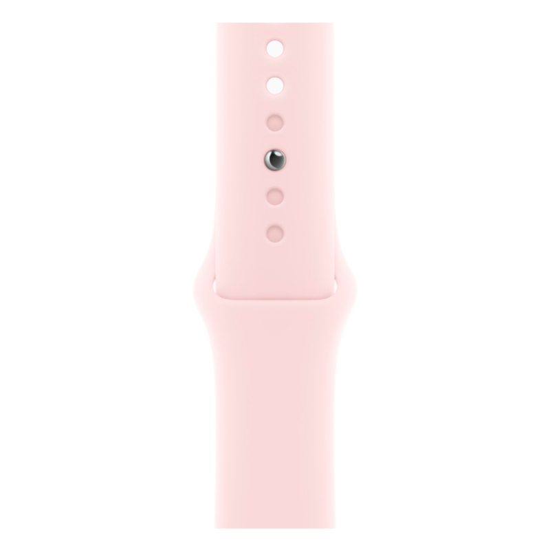 Apple Watch Series 9, 45 мм, корпус из алюминия розового цвета, спортивный ремешок нежно-розового цв